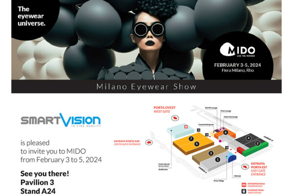 SmartVision Invitation at MIDO Show (Milan, Italy): 03-05 February 2024
