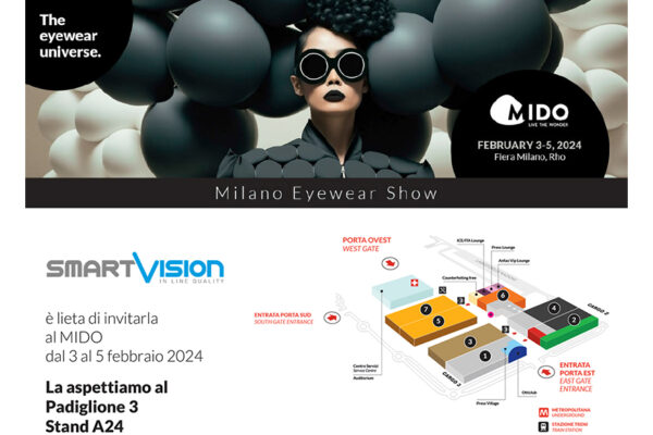 SmartVision la invita alla fiera MIDO (Milano): 3-5 Febbraio 2024