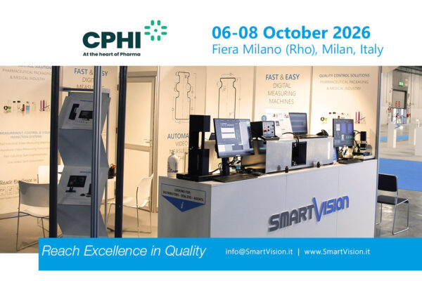 SmartVision Quality Control at CPHI show 2026 in Milan, Italy